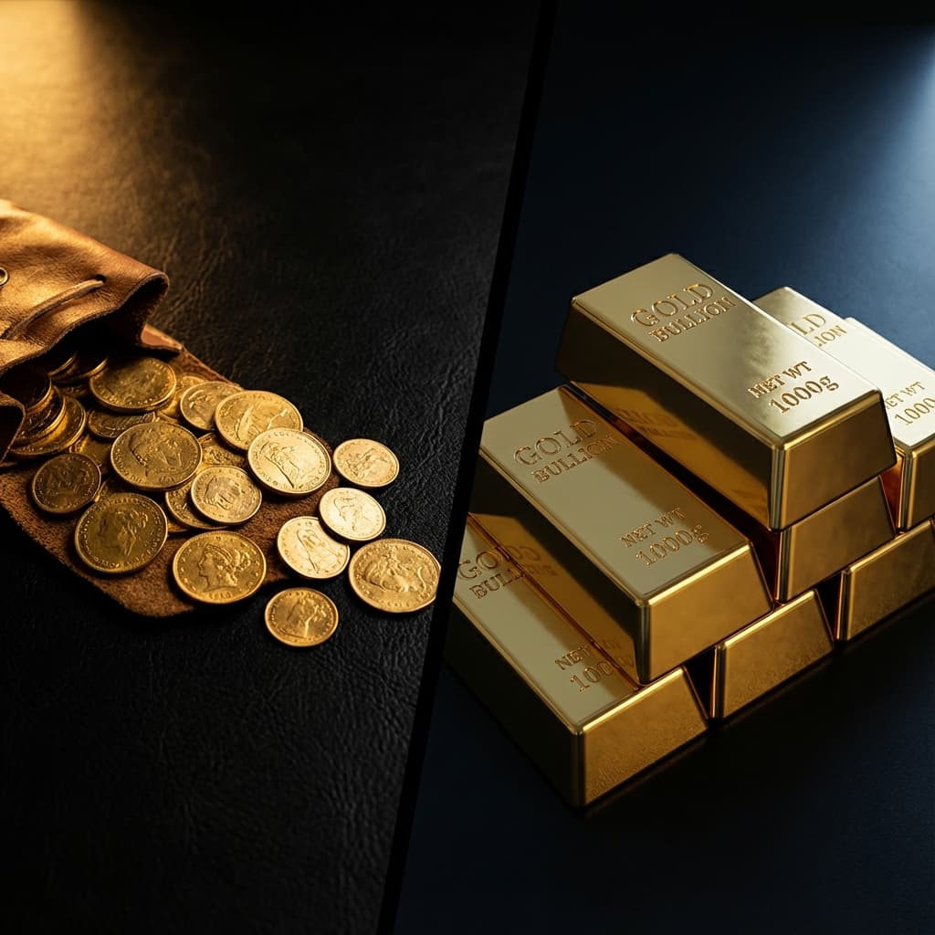 Monety bulionowe vs Sztabki - co wybrać?